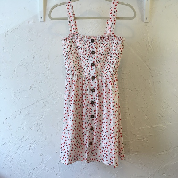 White Dress with Spring Flowers - Picture 1 of 6